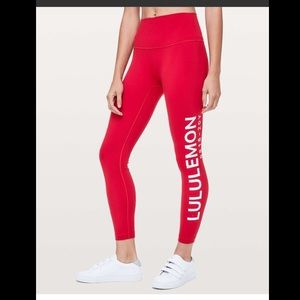 Lululemon Wunder Under *20Y Collection 25 RED